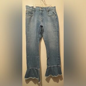 Zara Women’s Flared Blue Jeans